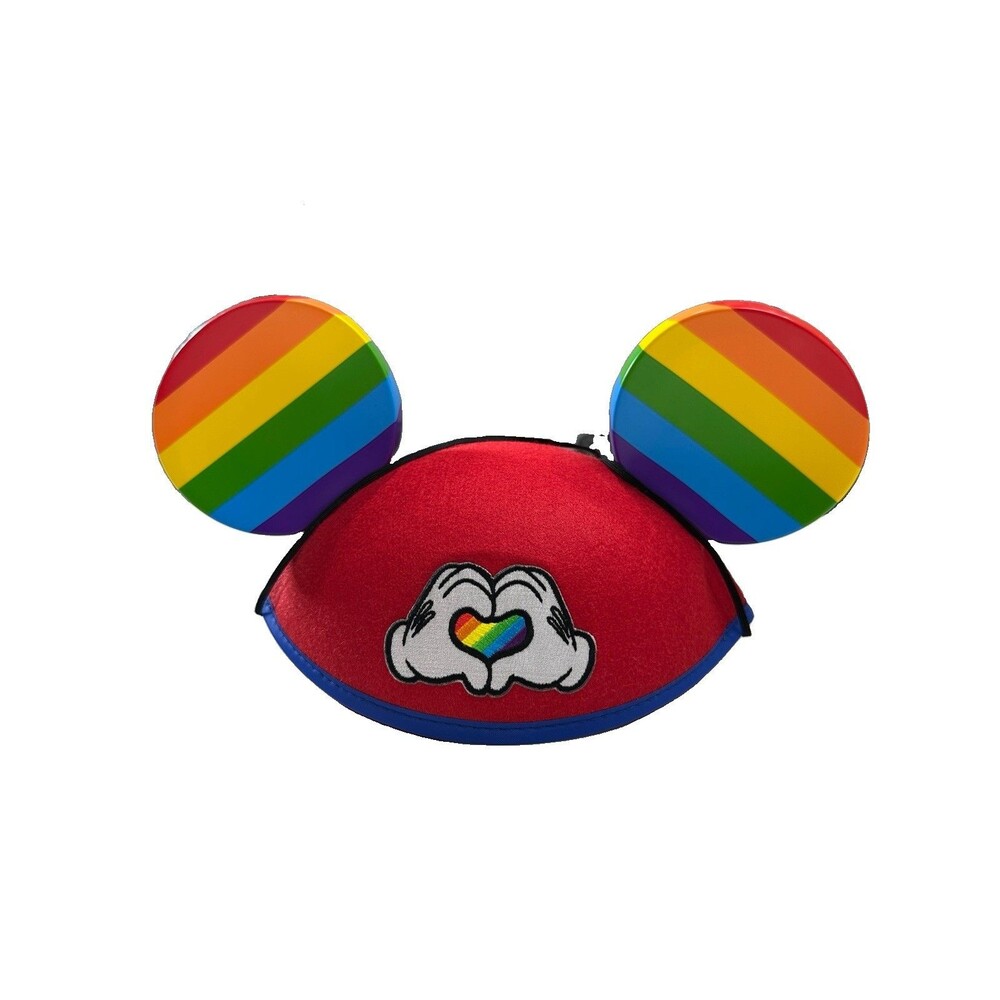 Walt Disney World Park Exclusive  Pride Rainbow Heart Mickey Mouse Ears NEW